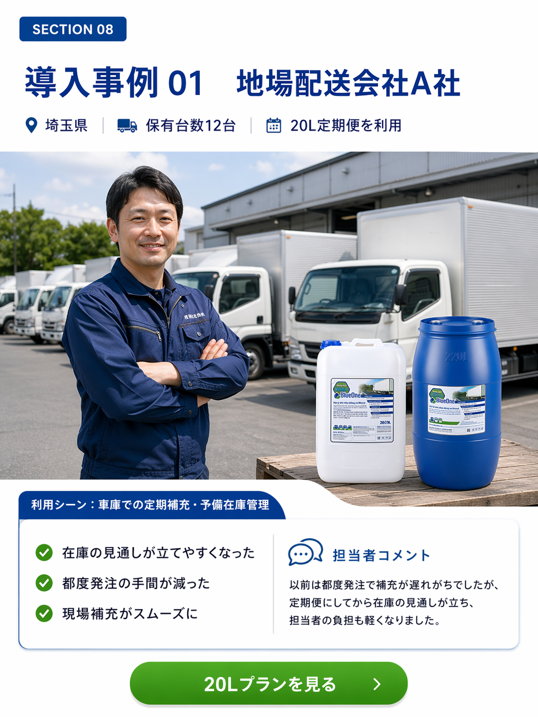 サイズを選んで定期便へ